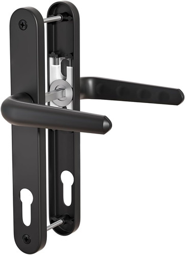 Set black upvc door - black,