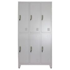 180cm Tall Metal Storage Cupboard 6/9 Doors Cabinet Gym Staff School Locker