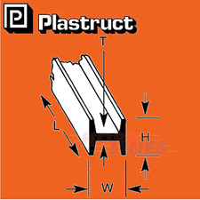 H COLUMNS range 1.6-9.5mm RSJ bar styrene ABS plastic polystyrene HFS PLASTRUCT