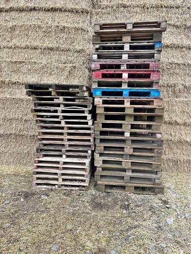 Empty wooden pallets standard - wooden,