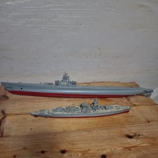 Vintage Neptun Lutzow German Panzerschiff and Submarine Model 55cm length Revell
