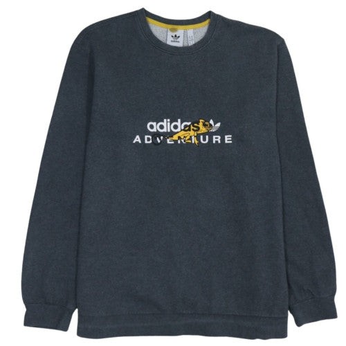 Adidas men grey pullover - xl,