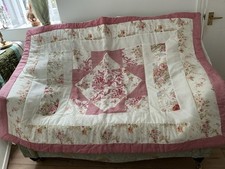 Country Style Patchwork Print Quilt  Throw 46” X 64” Lightweight Decorative