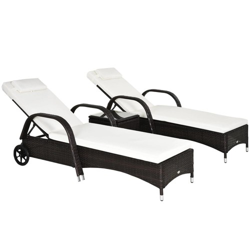 Rattan sun loungers for - rattan, garden