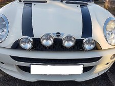 BMW MINI SPOT LIGHTS (4) CHROME STEEL or BLACK ITALIAN JOB STYLE WIPAC ORIGINALS