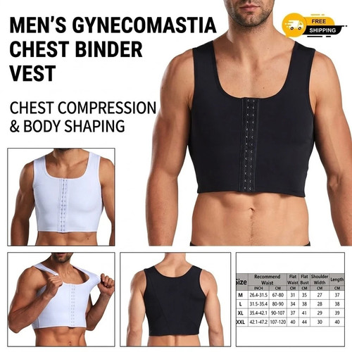 Mens chest binder shapewear - mens,