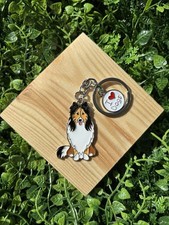 Shetland Sheepdog Lassie Dog Keyring Gift Dog Lover