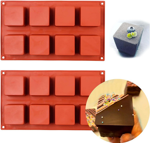 Large square silicone - square, molds,