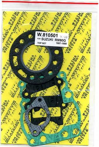Top end gasket set - suzuki, rm80
