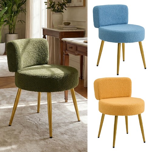Teddy fleece vanity stool - teddy,