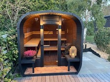 Outdoor Sauna Garden Sauna Barrel Sauna Drop Harvia electric Heater/ wood fired.