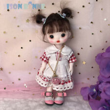 SISON BENNE 1/8 BJD Doll 1/12 Girl Body with Dress Shoes Wigs Makeup Full Set