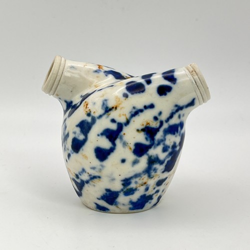 Antique blue spongeware - blue,