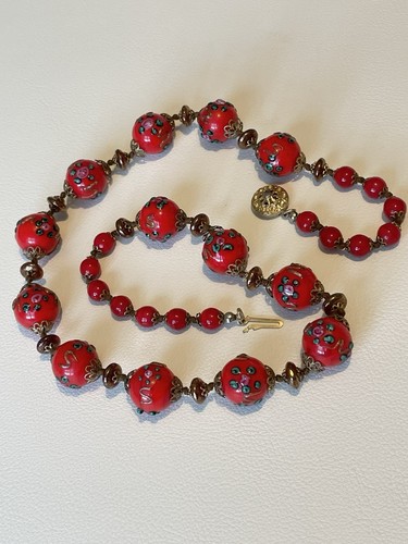 Vintage red murano glass - murano,
