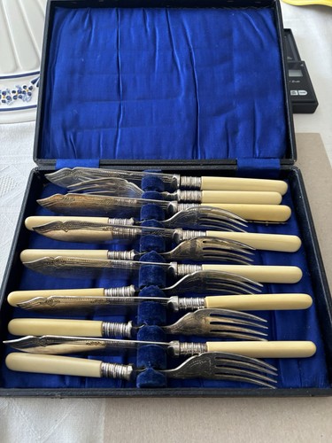 Antique silver plated fish - plated,