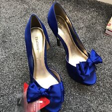 BNWT TEATRO COLBOLT BLUE PLATFORM HIGH HEEL SHOES, SIZE 4/37