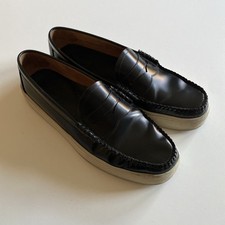 G. H. Bass & Co. Weejun Cup Larson Mocassin Penny Loafers Black Leather Size 9