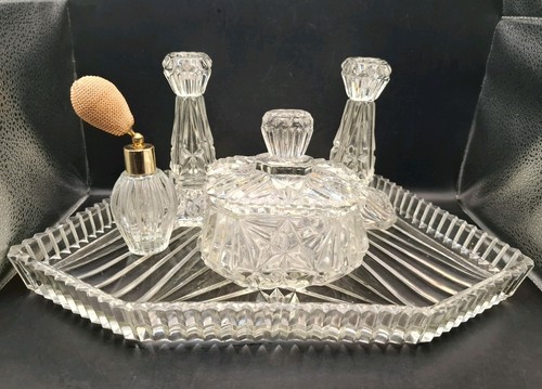 Art deco glass dressing - art,