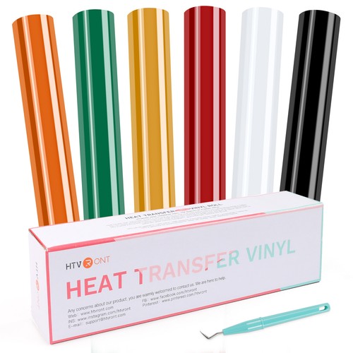 Heat transfer vinyl - 6x, rolls