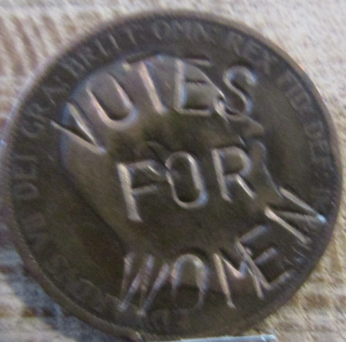 Suffragette penny defaced - suffragette, penny,defaced