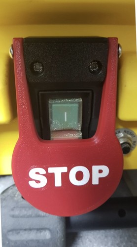 Emergency stop switch paddle - emergency,