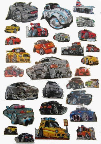 Kool art car stickers - art,