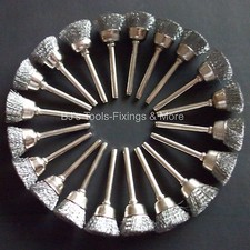 20 STEEL WIRE CUP BRUSHES FOR