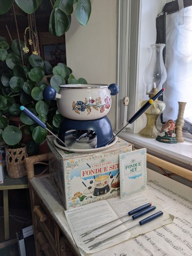 Boots fondue set - set, enamel
