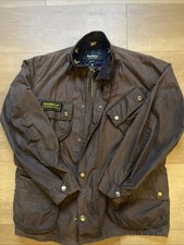 Mens Rare Steve McQueen Washington Wax Waterproof Brown Biker Jacket XXL.