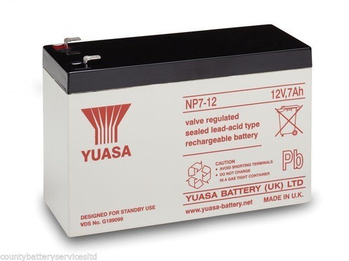 Two yuasa 12v 7ah - x,
