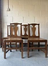 A Set of 4 Georgian Oak and