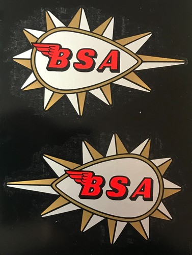 Bsa petrol tank - bsa, transfers