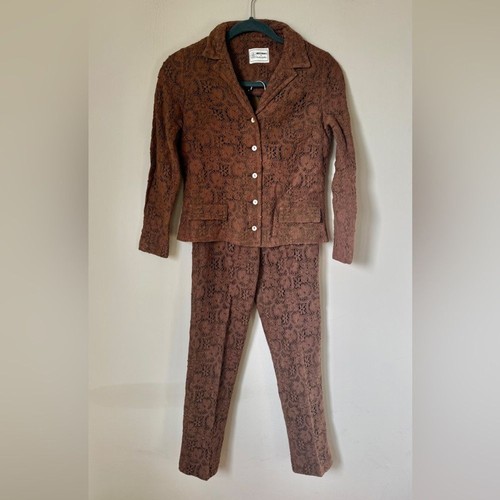 Vintage 60s brown lace - 60s,
