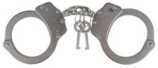 Viper TACTICAL Professional Heavy Duty Police Handcuffs Nickel Plated Steel with