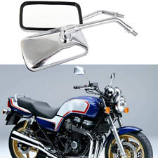 M10 Chrome Rectangle Rearview Mirrors For Honda CB250 CB350 CB450 CB550 CB750 F2