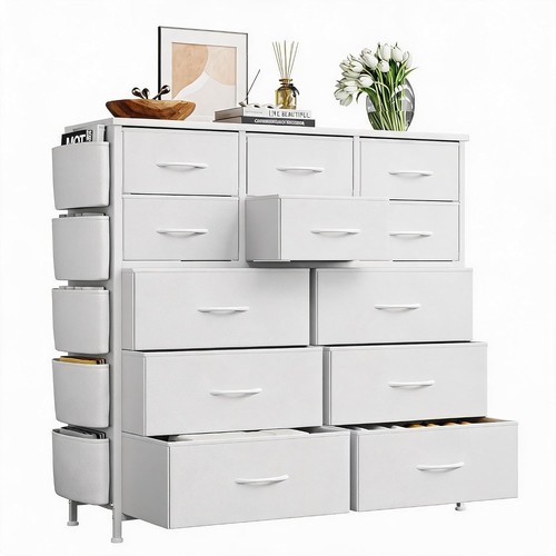 Fabric dresser drawer - dresser, tall