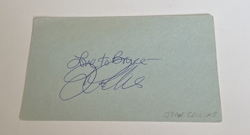 Joan collins autograph - joan,