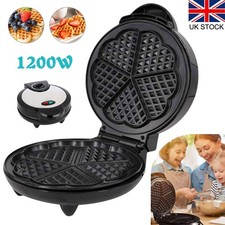 1200W Iron Heart Shaped Waffle