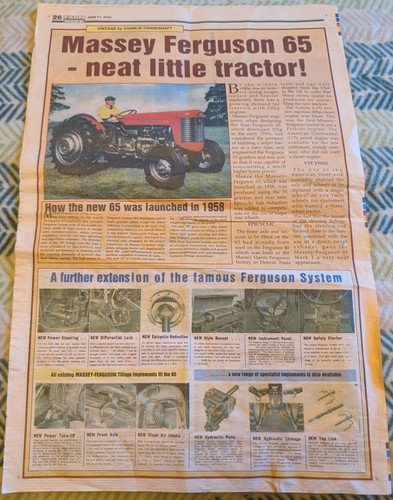 Massey ferguson tractor - ferguson, 65