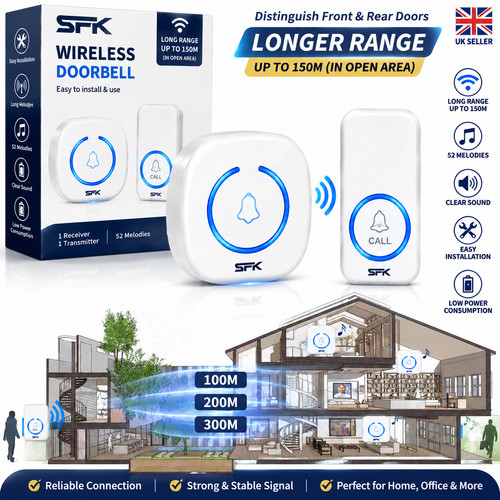 Wireless door bells - wireless, waterproof