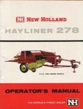 NEW HOLLAND BALER HAYLINER 278