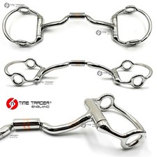Port Cheltenham Running Gag Horse Bit Snaffle Copper Roller Inlay 5" 5.5" 6" 