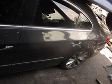 2012 VOLKSWAGEN PASSAT CC NSR PASSENGER SIDE REAR LEFT COMPLETE DOOR GREY LI7F