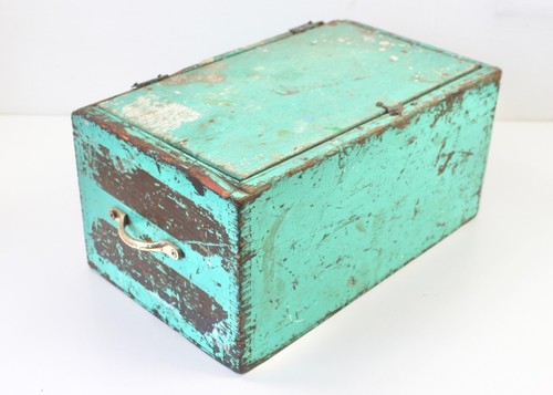 1940s vintage teal wooden - vintage,