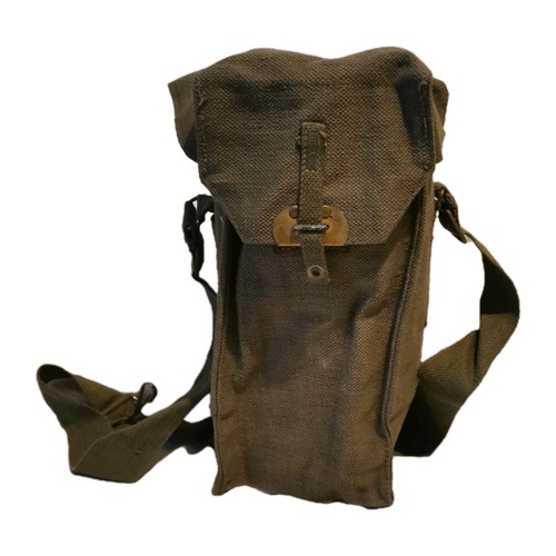 Vintage belgian army gas mask - belgian,