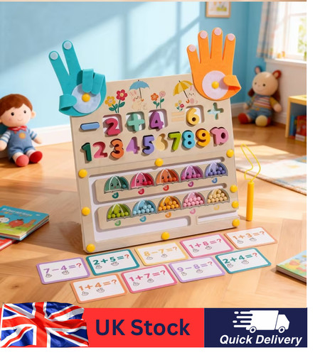 Magnetic colourful number maze - number,