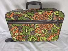 Vintage 1960s Floral Suitcase