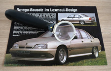 ? Brochure Automobile LEXMAUL Design Opel Omega Catalogue Pub Folder Brochure