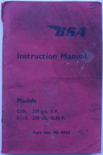 Bsa c10 250cc c11 - bsa, g