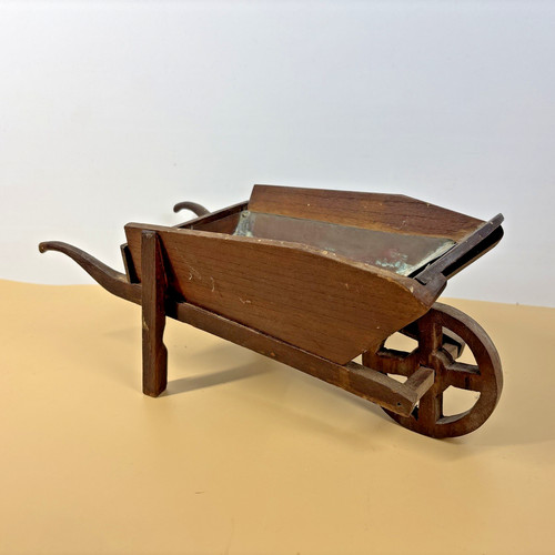 Wheelbarrow planter cart tin - cart,